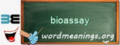 WordMeaning blackboard for bioassay